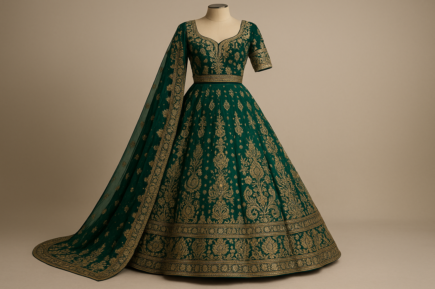 Heavy Embroidery Lehanga (Dry Cleaning)