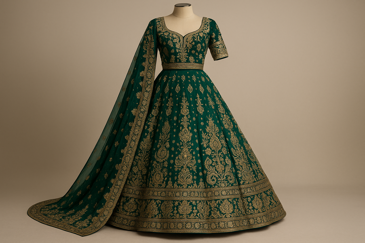 Heavy Embroidery Lehanga (Dry Cleaning)