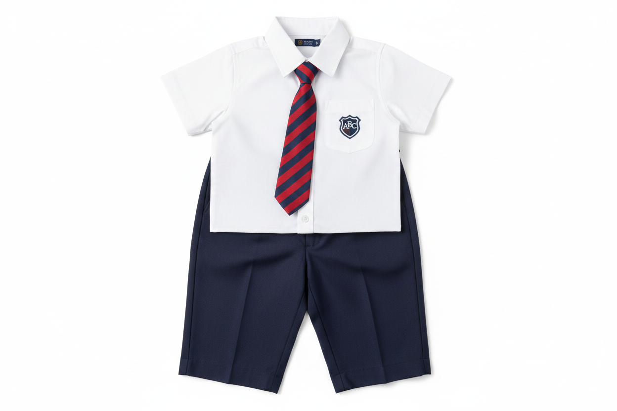 Kids School Uniform(set) Wash & Iron
