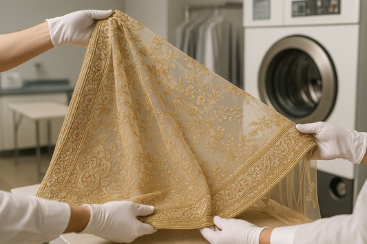 Silk &Net Dupatta (Dry Cleaning)